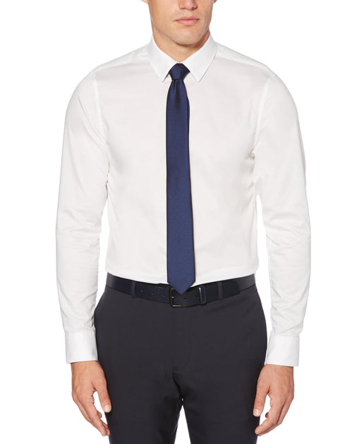 Slim Fit Non-Iron Solid Dress Shirt ...